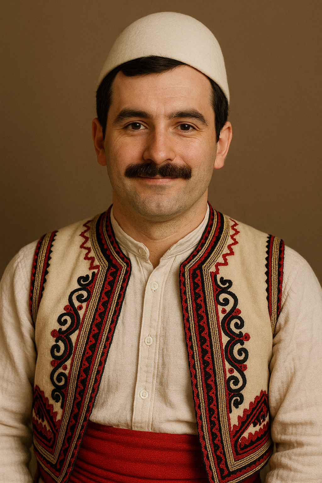 Ylli - Burri Dixhital i Diellës me kostum tradicional shqiptar